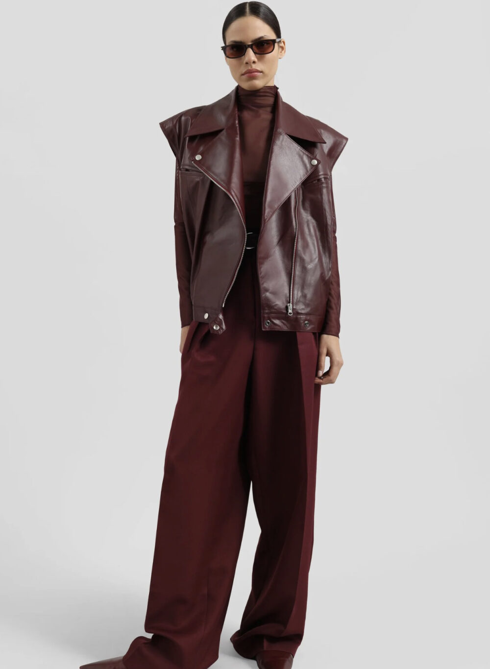 Marfa Pleated Silk Trousers – Image 2